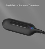 نمای از بالا از قسمت چراغ LED و دکمهی روشن و خاموش