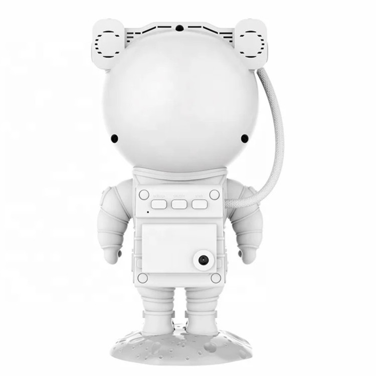 عکس صنعتی از پروژکتور کهکشانی مدل فضانورد از نمای پشت سر با پشت زمینه ی سفید