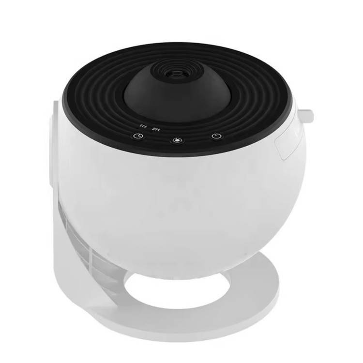 پروژکتور کهکشانی ١٣ اسلایدی مدل BL-DQY02 رنگ سفید از نمای رو به رو با پشت زمینه ی سفید