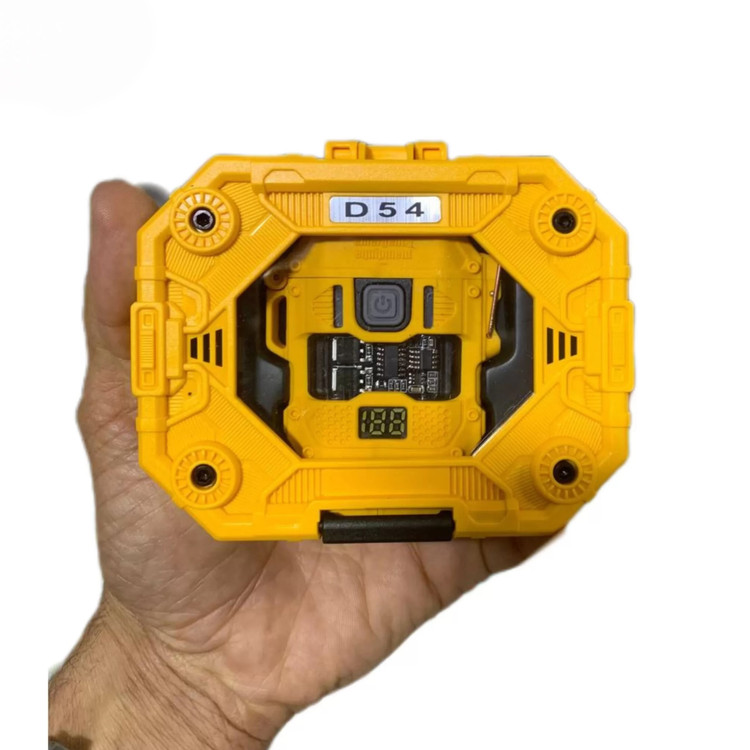 فندک پلاسمایی مدل D54 رنگ زرد در جعبه ی مخصوص