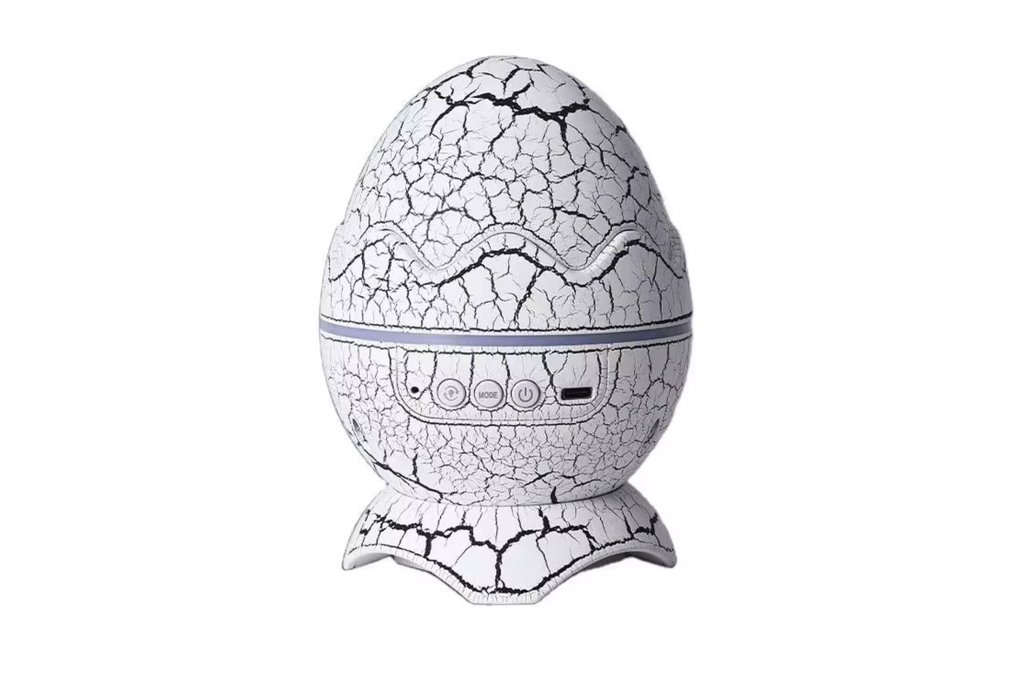 عکس صنعتی پروژکتور کهکشانی تخم اژدها اسپیکردار با پشت زمینه سفید