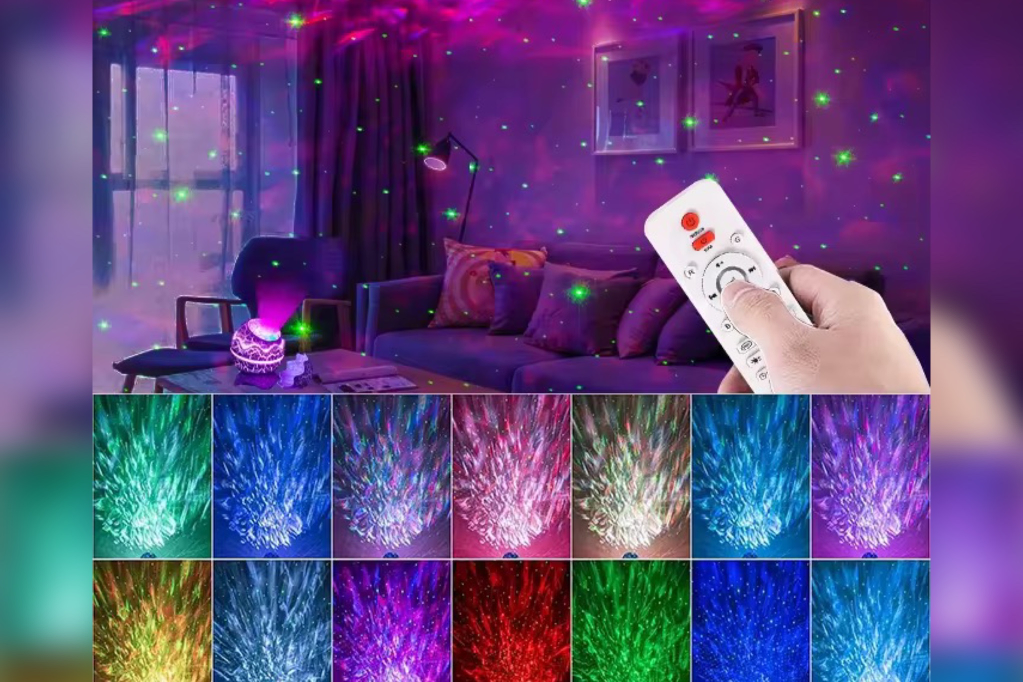 رنگ های کهکشانی تک رنگ و قابل ترکیب و لیزر سبز