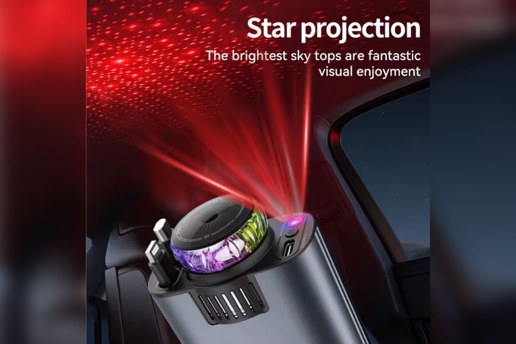 دارای نور RGB و لیزر قرمز ستاره ای