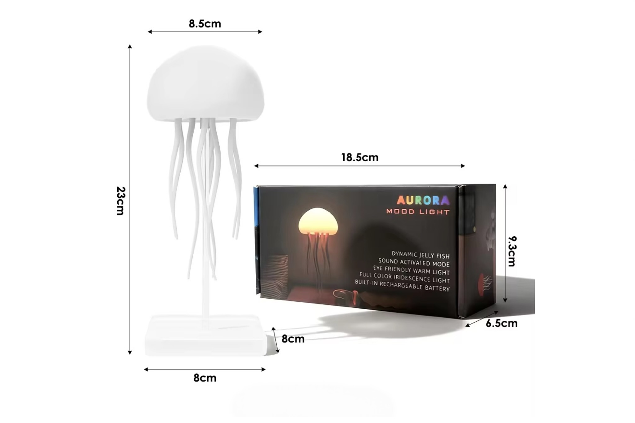 ابعاد چراغ خواب و دکوری عروس دریایی