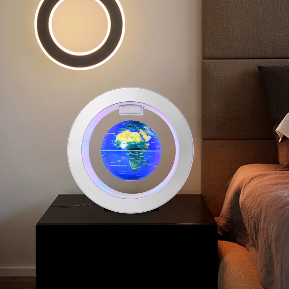 دکوری رو میزی کره ی زمین معلق با پایه O