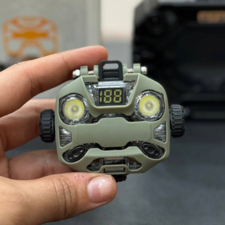 عکس اختصاصی گرفته شده توسط تیم هیدا گالریا از فندک پلاسمایی چرغ قوه و اسپینر دار مدل D72-1 رنگ سبز کم رنگ