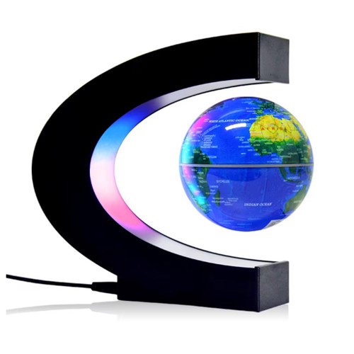 کرهی زمین معلق دارای نور RGB دکوری جذاب در هیداگالریا