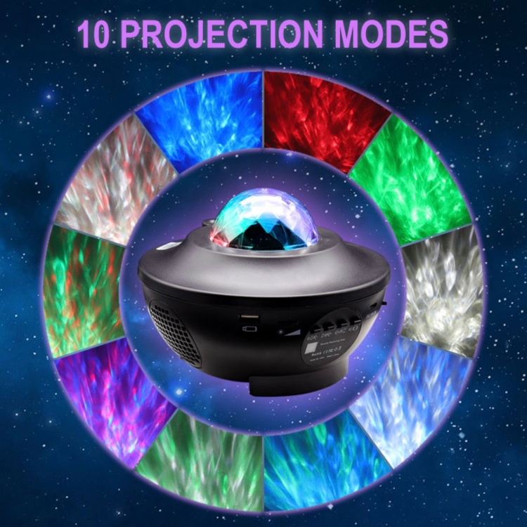 پروژکتور کهکشانی اسپیکردار با پخش نور کهکشان در رنگ های مختلف