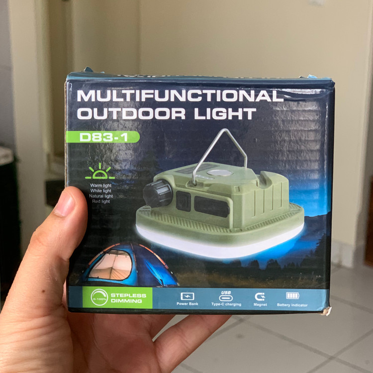 تصویر ثبت شده از چراغ کمپی مگنتی توسط هیداگالریا