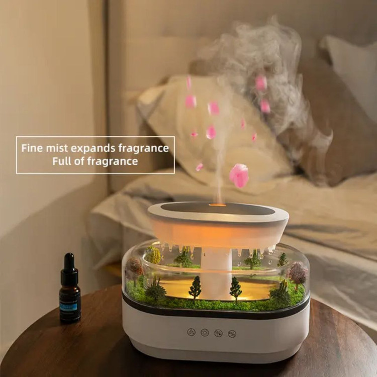 دستگاه بخور و خوشبو کننده و شبیه ساز باران مدل آمازون RGB دار (ارسال مستقیم از انبار مرکزی)
