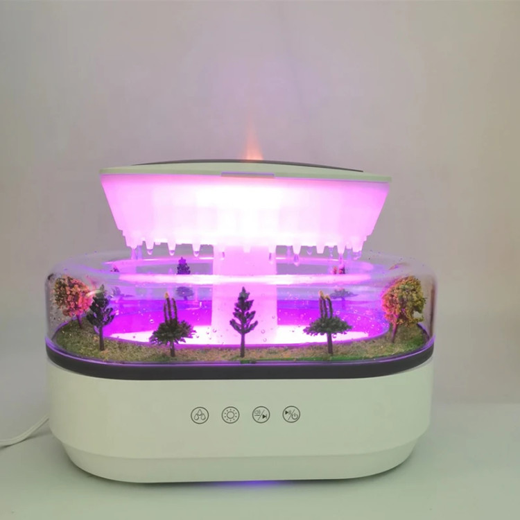 دستگاه بخور و خوشبو کننده و شبیه ساز باران مدل آمازون RGB دار (ارسال مستقیم از انبار مرکزی)